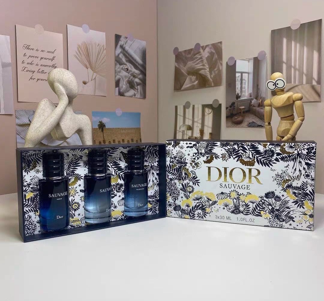 Dior perfume flower gift box wilderness sample three-piece set birthday gift festival Valentine's Day