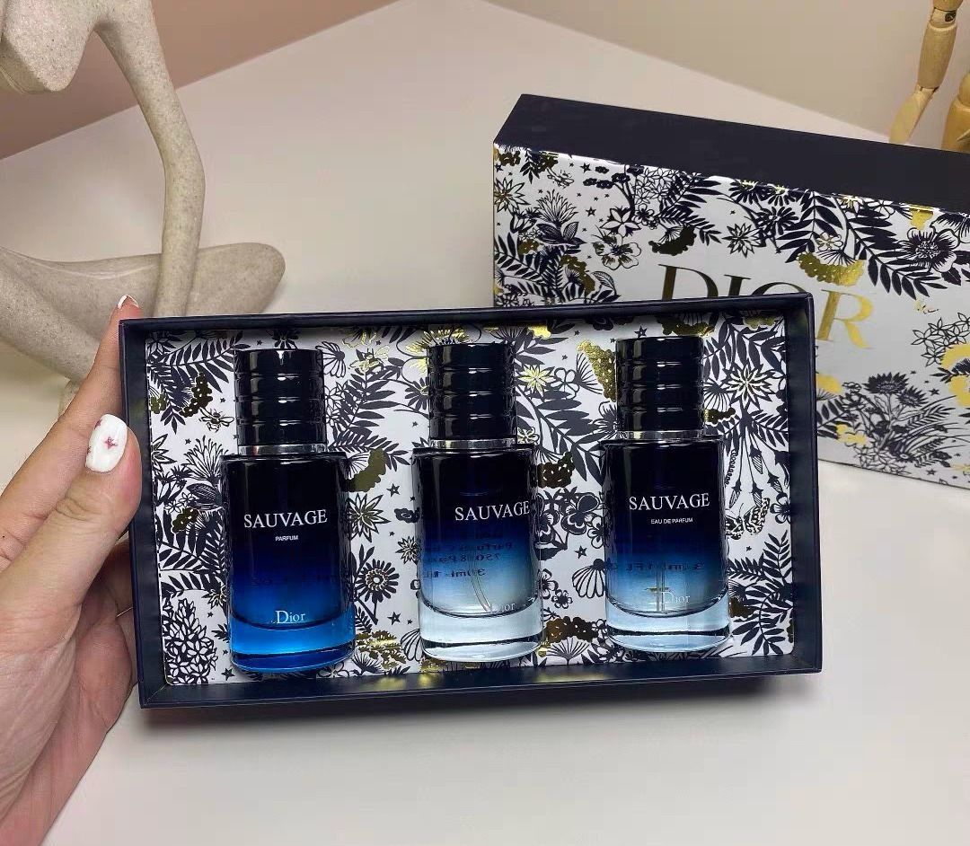 Dior perfume flower gift box wilderness sample three-piece set birthday gift festival Valentine's Day